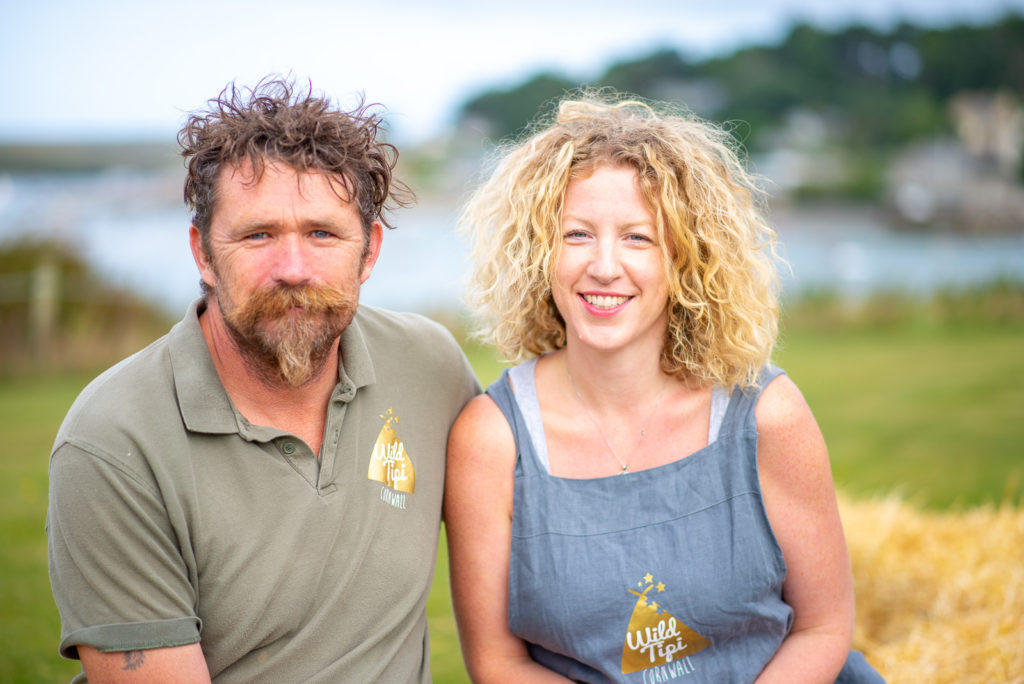 Sam and Tim Moore of Cornish business Wild Tipi. By editorial photographer Claire Wilson.