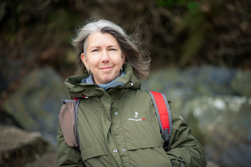 Portrait of female hiker. Personal branding photography by Claire Wilson.
